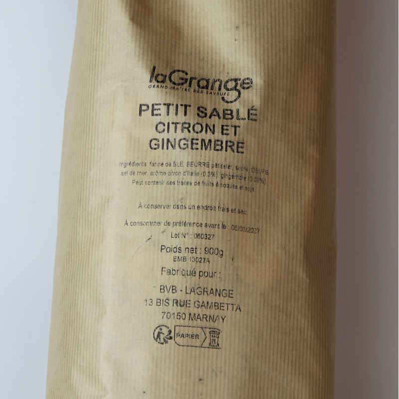 Petit sablé citron & gingembre I Maison laGrange